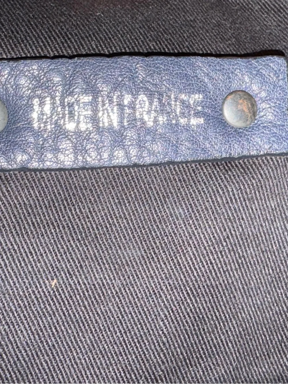 Verona Unisex Blue Patterned Backpack leather